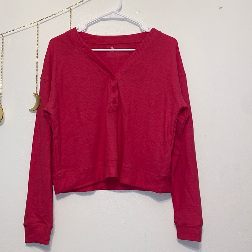 pink offline sweater shirt